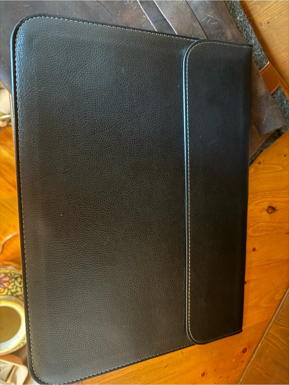 Jack Foster SLIM BRIEFCASE IN RED WING COPPER ROUGH AND TOUGH 3 extra folders